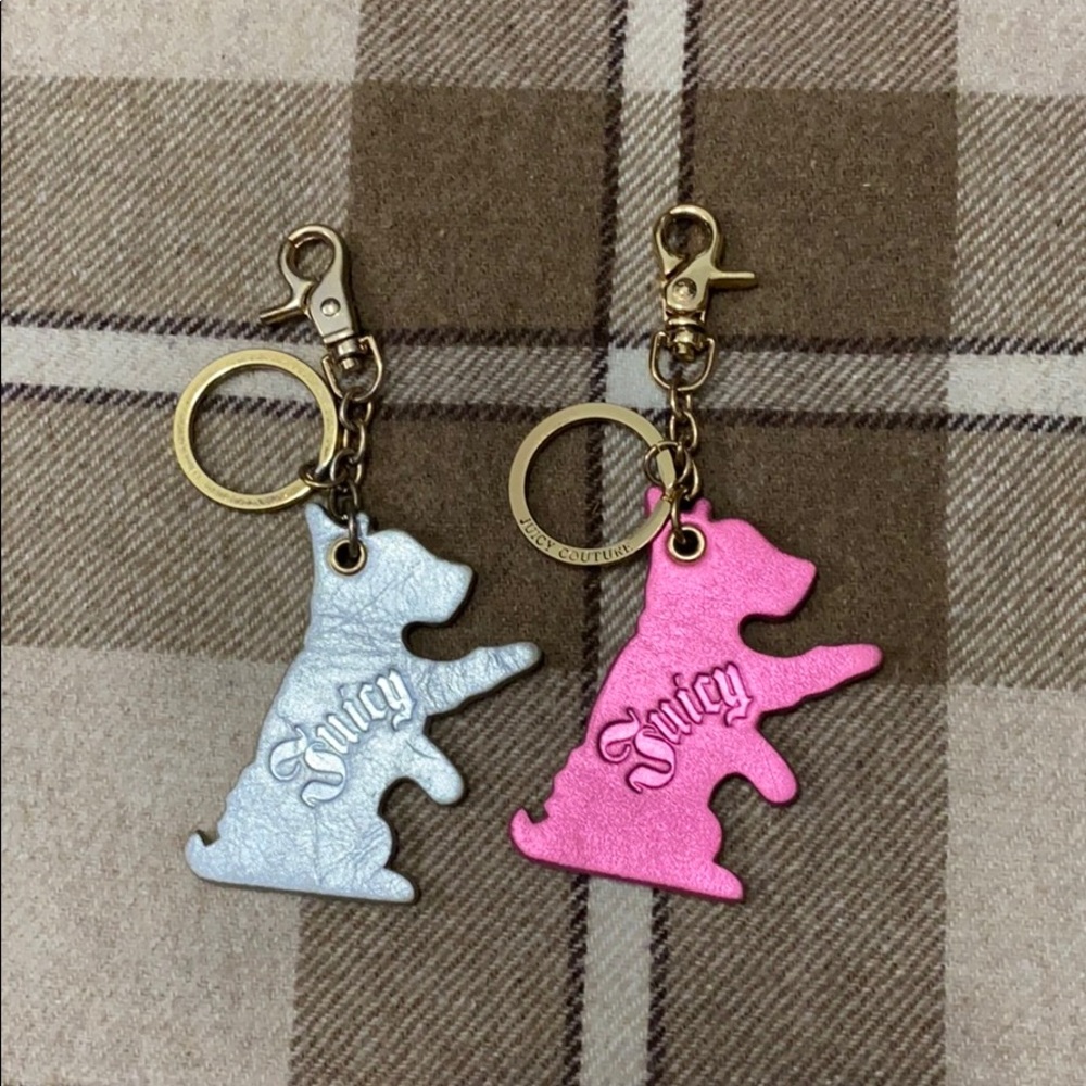 JUICY COUTURE 2X DOGS KEY CHAINS